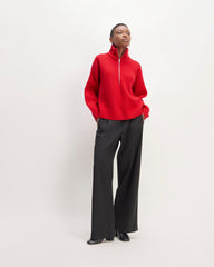 The Half-Zip Sweater in Luxe Merino | Classic Red