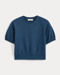 Lightweight Terry Blouson Short-Sleeve Crew | Blue Wing Teal