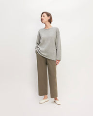 The Cozy-Stretch Crew | Heathered Grey