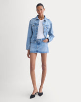 Everlane x Elena Bonvicini Thalia Mini Skirt | Crystal Cove Indigo