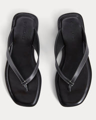 The Leather Flip Flop | Black