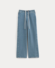 Low-Slung Tie-Front Jean | Medium Indigo