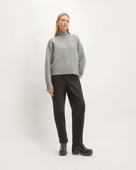 The Cloud Oversized Turtleneck | Heather Grey