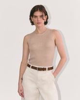 The Tank in Lurex Merino | Gold