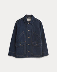 Relaxed Denim Barn Jacket | Dark Rinse