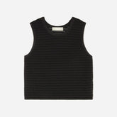 The Crochet Knit Cami | Black