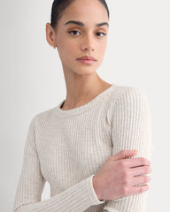 The Cozy Rib Long-Sleeve Tee | Peyote / Bone