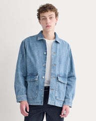 Denim Shacket | Vintage Mid Indigo