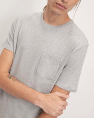 The Organic Cotton Pocket Tee | Heathered Grey