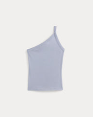 RetroSoft Cotton One-Shoulder Tank | Aleutian