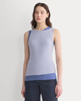 Tissue Layered Tank | Aleutian/Velvet Morning