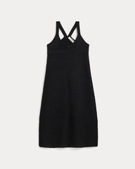 Sweater Racerback Midi Dress | Black