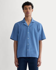 The Seersucker Resort Shirt | Soft Cobalt