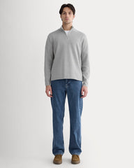 The No-Sweat Quarter-Zip | Heathered Grey