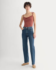 Tie-Shoulder Tank | Henna Red
