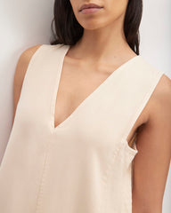 The TENCEL™ V-Neck Dress | Whisper Pink