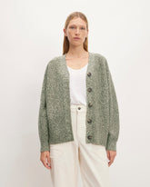 The Felted Merino Cardigan | Seafoam Green / Kambaba Twist