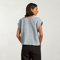 The Drawstring Tunic | Sky
