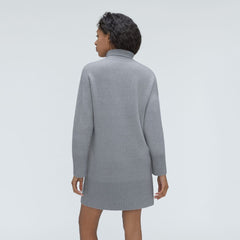 The Cozy Stretch Turtleneck Dress | Smoke