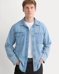 Denim Utility Shirt | Light Indigo