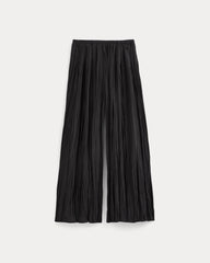 Crinkle Wide-Leg Pant | Black