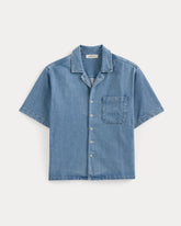 Lightweight Denim Resort Shirt | Light Indigo