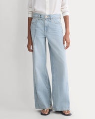 Lightweight Loose Wide-Leg Jean | Light Indigo | Long