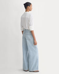 Lightweight Loose Wide-Leg Jean | Light Indigo | Long