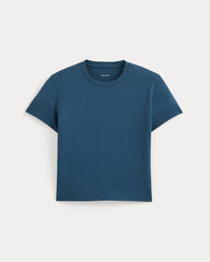 The Box-Cut Tee in Essential Cotton | Blue Wing Teal | No Pocket