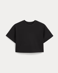 Forever Jersey Cropped Tee | Black