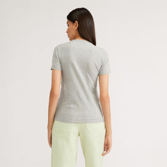 The Organic Cotton Crew Tee | Heathered Grey