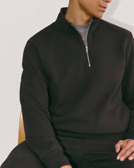 The Off-Duty Terry Quarter-Zip | Black