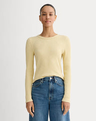 The Cozy Rib Long-Sleeve Tee | Banana Crepe