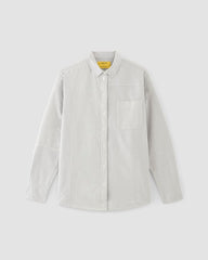 The Everlane x Marques' Almeida Patchwork Relaxed Shirt | Grey Stripe Patchwork