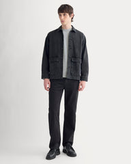 Denim Shacket | Washed Black