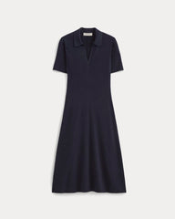 The Knit Polo Dress | Navy