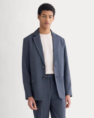 Tropical Wool Blazer | Heathered Navy