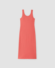 The '90s Rib Dress | Coral