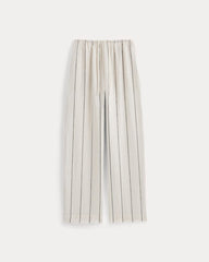 The Drawstring Pant in Linen | Gardenia/Meteorite