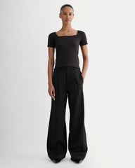 The Form Square-Neck Top | Black