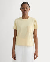 The Box-Cut Tee in Essential Cotton | Banana Crepe | Pocket
