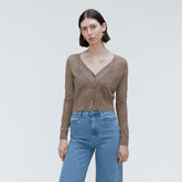 The Featherweight Alpaca Cardigan | Taupe Grey