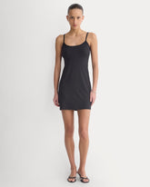 Knit Cami Mini Dress | Black