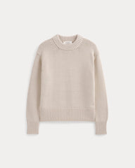 Oversized Cocoon Crew in Elevated Cotton | Peyote