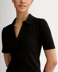 The Knit Polo | Black
