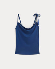 Tie-Shoulder Tank | Estate Blue
