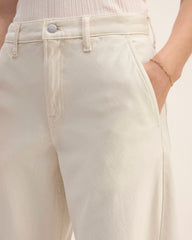 The Summer Barrel Jean | Ecru