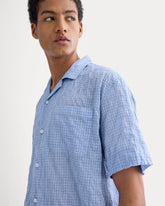 Textured Voile Resort Shirt | Open Air Plaid