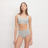 The Cotton Tank Bra | Heathered Grey