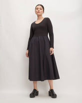 The Long-Sleeve Riviera Dress | Black